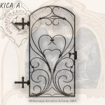 Risba kovanih vrat, oblikovanje kovanih vrat